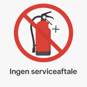 Ingen serviceaftale