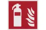 Ildslukker skilt