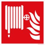 Skilt til brandslange