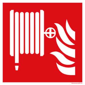 Skilt til brandslange